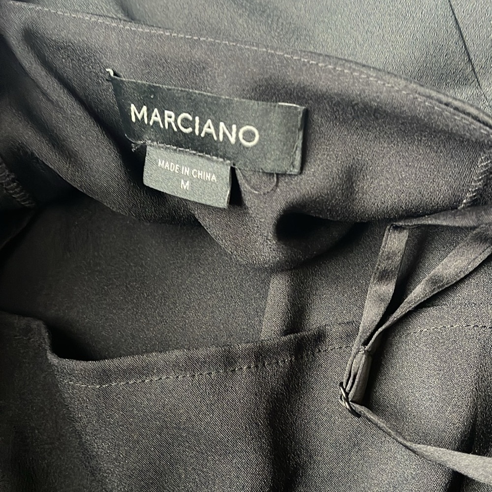 Marciano Guess Black Diana Maxi Dress NWT Sz Medium - Picture 14 of 15